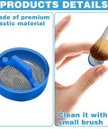 Washing Machine Water Filter Kit Inline For Inlet Valve Debris Guard with blue filter screen and cleaning brush in use