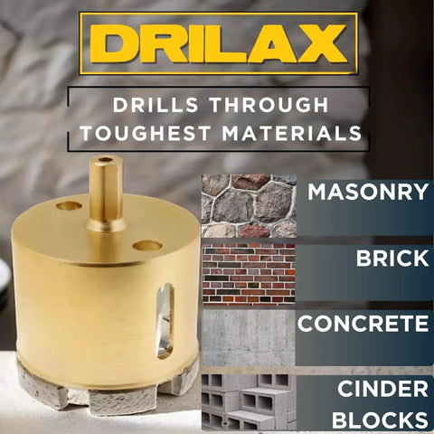 4 Inch Masonry Hole Saw With Heavy Duty Dry Core Diamond Bit And Precision Locator Guide For Concrete Brick Or Stone Drilling