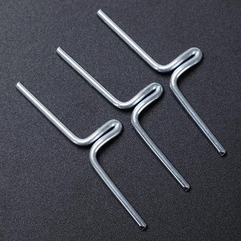 50 Pieces Metal Webbing Clips For Lawn Chairs And Patio Furniture Durable Silver Fasteners For Easy Webbing Lockdown On Sofa Chairs And Outdoor Seats 1.93 By 0.61 Inches