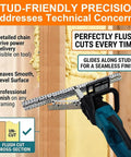 Heavy Duty Foam Planer Saw Works Like A Charm For Open Closed Cell Insulation Trimming With 1800W Motor, cutting foam flush against studs.