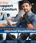 Adjustable Night Wrist Brace For Carpal Tunnel Pain Relief With Double Splint And Therapeutic Cushion worn by a man