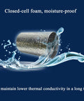 Foam Pipe Insulation Tubing For Handles And Pipes, 6mm Inner, 9mm Outer, 1.8m Long, showing moisture-proof and low thermal conductivity