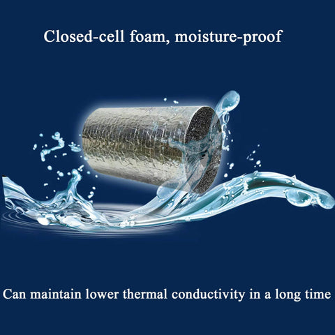 Foam Pipe Insulation Tubing For Handles And Pipes, 6mm Inner, 9mm Outer, 1.8m Long, showing moisture-proof and low thermal conductivity
