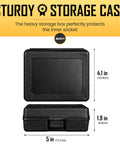 Black storage case for 7 Piece Impact Socket Adapter And Reducer Set With 1/4 To 3/8 To 1/2 Inch Drive Adapters