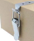 Stainless Steel 90 Degree Toggle Latch Heavy Duty Rust Resistant Cabinet Hardware for toolboxes, mounted on box corner