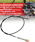 56 Inch Go Kart Brake Cable Kit For Predator 212cc 196cc And GX Series Engines shown detached with cable details.