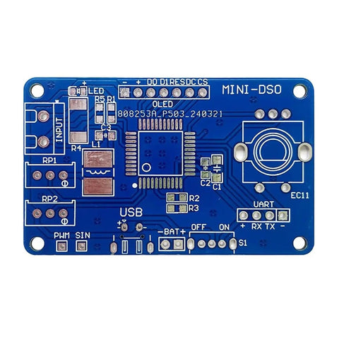 DIY Oscilloscope Kit For Electronics Enthusiasts And Students With 3 Trigger Modes Auto Normal Single LED Display Soldering Practice Kit For Circuit Testing And Hands On Signal Analysis circuit board.
