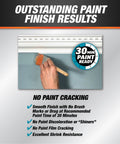 Applying Paintable Siliconized Acrylic Caulk for Multi Surface Sealing and Waterproofing on wall trim