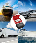 500A Marine Battery Bus Bar Heavy Duty Power Distribution Block Waterproof for car, boat, truck, and marine use.