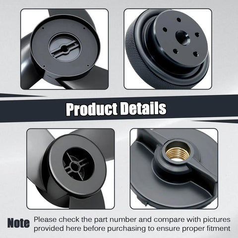 3.5 Inch Trolling Motor 3 Blade Propeller With Aluminum Prop Nut Replacement Fits MotorGuide XI3 XI5 MGA089B product details