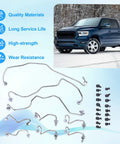 Premium Fuel Injector Lines For Dodge Ram 1500 And Grand Cherokee 2014 To 2019 With 3.0l V6 Engine Direct Fit Replacement Part 68334956AA, stainless steel lines and fittings
