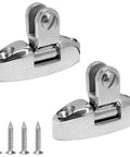 Heavy Duty 316 Stainless Steel Bimini Top Swivel Deck Hinge With 180 Degree Adjustable Quick Release Side Mount Hardware and screws