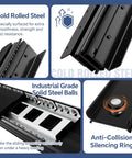Undermount Heavy Duty Drawer Slides 16 Inch 260 Lb Load Capacity, cold rolled steel material details