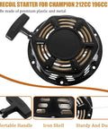 Recoil Starter For 196cc 212cc 224cc Engines And Generators With Pull Cord Rope Fits Predator And Similar Models Grab And Go