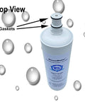 Top view of Heavy Duty Commercial Coffee And Ice Maker Replacement Water Filter, showing gaskets and filter design.