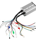 Rugged Rock Solid 1500W Brushless Motor Controller For 48V Or 60V E Bikes And Electric Trikes, heavy duty aluminum housing with wiring.