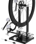 Pro Grade Bicycle Wheel Truing Stand For Professional Mechanics With Aluminum Alloy Base, Magnetic Tool Holder, Precision Dial Indicators