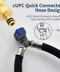 cUPC connector for Roman Tub Faucet Matte Black Waterfall Filler, Widespread Deck Mount 2-Handle Bath Faucet.