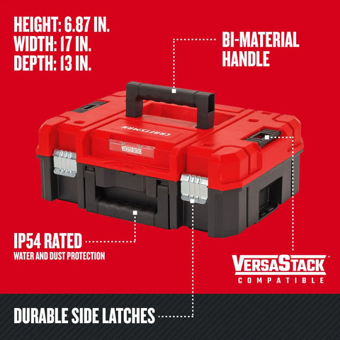 Badass 17 Inch Stackable Tool Cabinet With Smooth Ball Bearing Slides And Heavy Duty Durable Latches For Ultimate Workshop Organization And Garage Storage Solutions