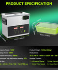 Workhorse Commercial Ultrasonic Cleaner With Heating And Degas Mode Delivers Quiet Efficiency Effortlessly scrubs dirt from jewelry, carburetors.