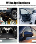 Collage showing vehicle chassis, doors, trunk, and windows for 2D Auto Body Frame Measuring Machine With High Precision Tram Gauge System.