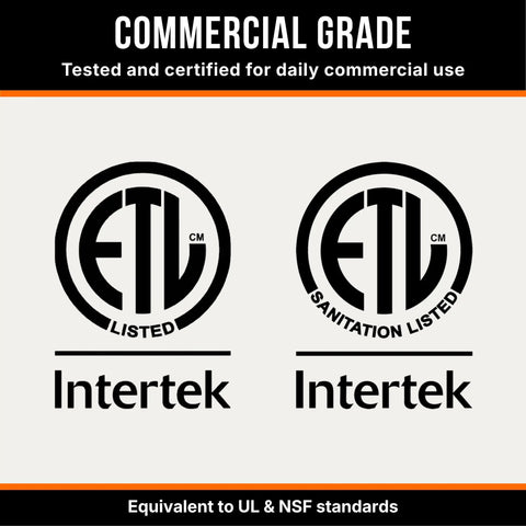 ETL and Intertek logos for Commercial Self Serve Ramen Cooker For Quick Service, Instant Ramen Cooking Machine, ETL Certified