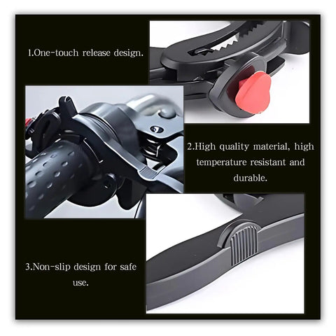 Universal Motorcycle Throttle Lock With Silicone Protective Ring For Hand Fatigue Relief And Grip Friendly Hold Adjustable Clamp Fits 1.18 To 1.57 Inches Compatible With Motorcycles E Bikes And Scooters Durable Black