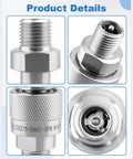 Heavy Duty Hydraulic Quick Disconnect Coupler Female Thread Pipe Fitting Stainless Steel No Leaks Guaranteed Fast Install Plug And Play Style Built Plunger Keeps Debris Out For Smooth Operation And Low Maintenance On Your Industrial Rig, stainless steel threaded coupler