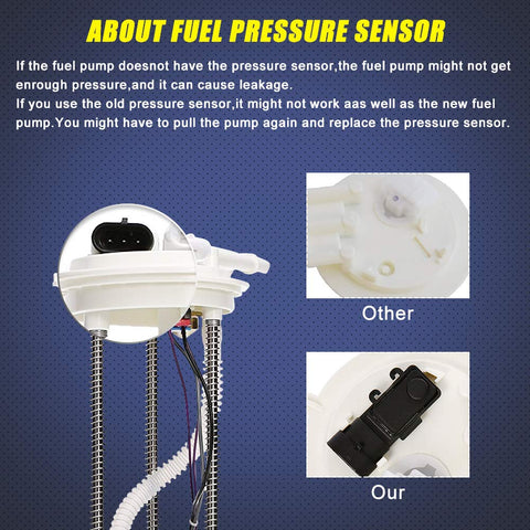 Fuel Pump Assembly Kit For 1997 1998 1999 2000 Chevy GMC Pickup Trucks With Two Electrical Connectors top view