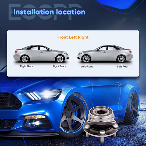 Installation guide with Front Left Right Wheel Hub And Bearing Assembly OE 513287 for Lexus CT200h and Toyota Prius