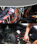 20 Pack Guide Clamps for Engine Throttle Cables with secure routing in engine bay, reducing clutter and vibration.