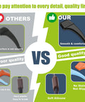 Comparison of 20 Pairs No Slip Eyeglasses Ear Grips Hook Silicone Temple Tips showing quality differences.