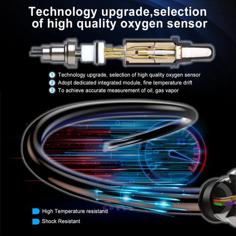 Upstream O2 Oxygen Sensor For Front Right 2001 To 2003 Toyota Rav4 2.0L showing high-tech design and wiring.