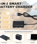 2-in-1 smart battery charger with USB plug for Power Up Your RC Ride With 7.4V 1200mAh LiPo Battery 2S 35C Burst 70C PH2.0 JST