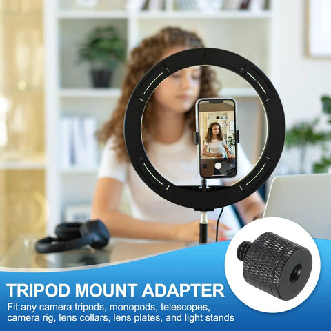 M6 Female To One Quarter Inch Male Tripod Screw Adapters Set Of Four In Durable Aluminum Alloy for camera mounts display