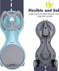 Top view of Trendy Swing Ride On Wiggle Car With Glowing Wheels And Easy Twist Steering Designed For Toddlers Age 3 Plus zero batteries needed.