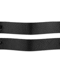 Black Leather Drawer Pulls Set Of 2 Six And A Half Inch Length By One Inch Width Leather Handles For Dresser Cabinets And Furniture