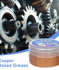 Copper Grease High Temperature Assembly Lubricant Pro Grade Heavy Duty For Industrial And Automotive Tool Repair Prevents Seizing And Galling With Long Lasting Rust Protection And Easy Disassembly tub and gears