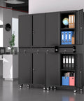 Heavy Duty 73 Inch Metal Storage Cabinet With Locking Doors And Adjustable Shelves For Garage Or Shop Built To Last Rugged Tool Cabinet