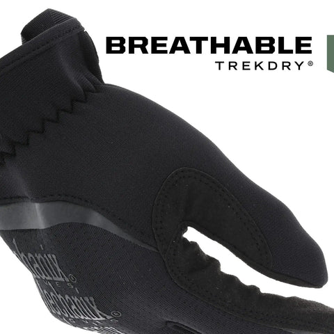 FastFit Tactical Gloves Heavy Duty Yet Lightweight Multipurpose Gear With Flexible Grip Reinforced Palm Touchscreen Ready Large Covert Black