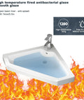 Contemporary Grey Wall Mount Sink With Floating Vanity Cabinet And Nifty Corner Mirror For Cozy Bathrooms, Includes Polished Silver Faucet, Top Shelf Space Saver Built For Tight Apartments, ceramic basin with faucet.