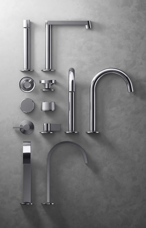 Transfer Valve Trim With Lever Handle And Face Plate For MasterShower Diverter Valves ADA Compliant Metal Lever Control