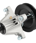 Upgrade Your Grass Cutting Game With This Fresh 50 Inch Mower Deck Rebuild Kit Packed With Solid Spindle Assemblies, Razor Sharp Blades And A Heavy Duty Drive Belt That Totally Fits Your Craftsman Z5600 Or Z5650 Zero Turn Mowers For Peak Performance. 50-inch spindle assembly