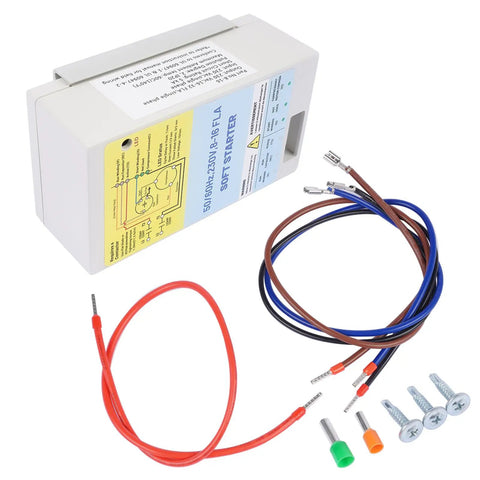 Compact Air Conditioner Soft Starter For 1.75 To 3.5 Ton Residential Units With Reverse Motor Protection Gen Ready Wiring and wires.