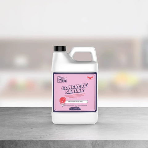 Concrete Countertop Sealer 750ml Satin Finish Water Based Formula That Is Food Safe And Non Toxic VOC Free Deep Penetration
