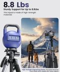 Heavy Duty Aluminum Camera Tripod Stand For DSLR, Mirrorless, Smartphone And GoPro Adjustable 20 To 74 Inch Height, 8.8 Lb Load