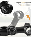 Adjustable Bike Handlebar Stem Extender Fits 31.8mm Bars And 28.6mm Steerer Boosts Your Ride Height 90 110 120mm With 0 To 60 Degree Rise For MTB Road BMX Cycling