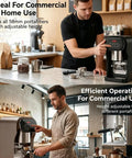 Upgrade Your Daily Grind With This Electric Coffee Tamper And Automatic Espresso Press featuring adjustable height for 58mm portafilters.