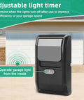 Heavy Duty No Nonsense Multi Function Wall Control Panel For Garage Door Openers Security Plus Two Point Zero Compatible Relay Switch featuring adjustable light timer.