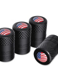 American Flag Aluminum Valve Stem Caps USA Tire Caps Dust Proof Covers For Cars Trucks Motorcycles Bicycles Corrosion Resistant 4 Pack